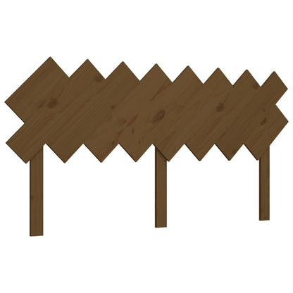 Bed Headboard | Honey brown | Solid pinewood | 159.5x3x80.5 cm