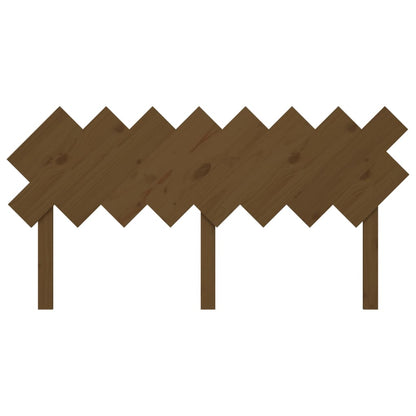 Bed Headboard | Honey brown | Solid pinewood | 159.5x3x80.5 cm