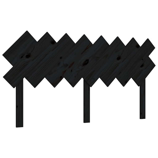 Bed Headboard | Black | Solid pine wood | Medium | Bed Headboards