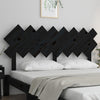 Bed Headboard Black 159.5x3x80.5 cm Solid Wood Pine