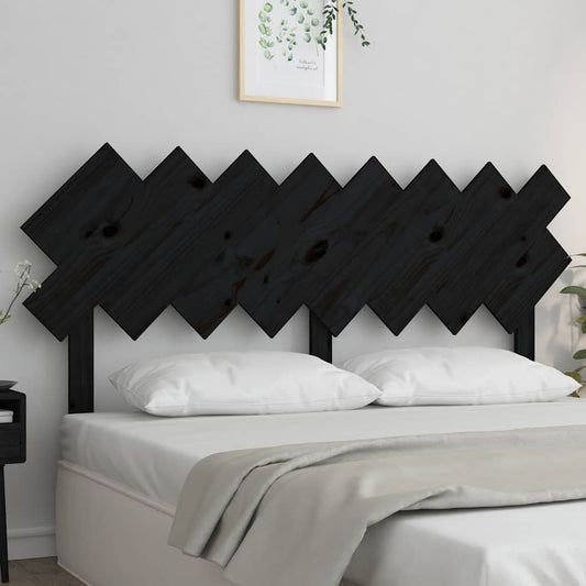 Bed Headboard | Black | Solid pine wood | Medium | Bed Headboards