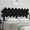 Bed Headboard Black 159.5x3x80.5 cm Solid Wood Pine