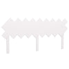 Bed Headboard White 178x3x80.5 cm Solid Wood Pine