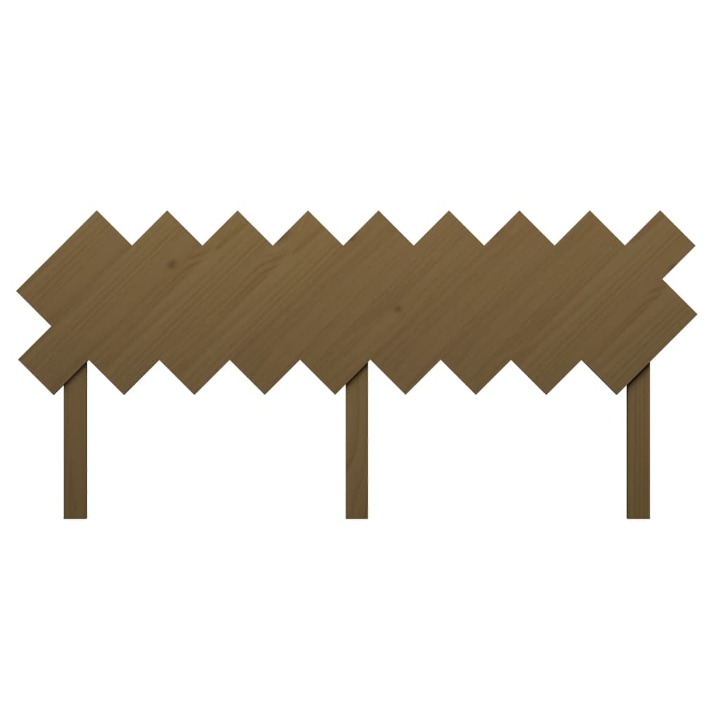 Bed Headboard | Honey Brown | Solid Pine Wood | Full/Queen
