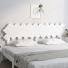 Bed Headboard White 196x3x80.5 cm Solid Wood Pine