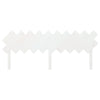 Bed Headboard White 196x3x80.5 cm Solid Wood Pine