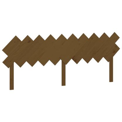 Bed Headboard Honey Brown 196x3x80.5 cm Solid Wood Pine