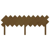 Bed Headboard Honey Brown 196x3x80.5 cm Solid Wood Pine