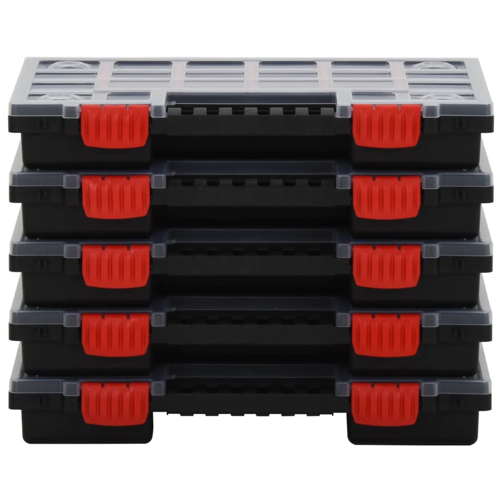 Assortment Boxes 5 pcs 34.5x25x5 cm Polypropylene