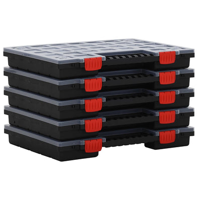Assortment Boxes 5 pcs 40x30x5 cm Polypropylene