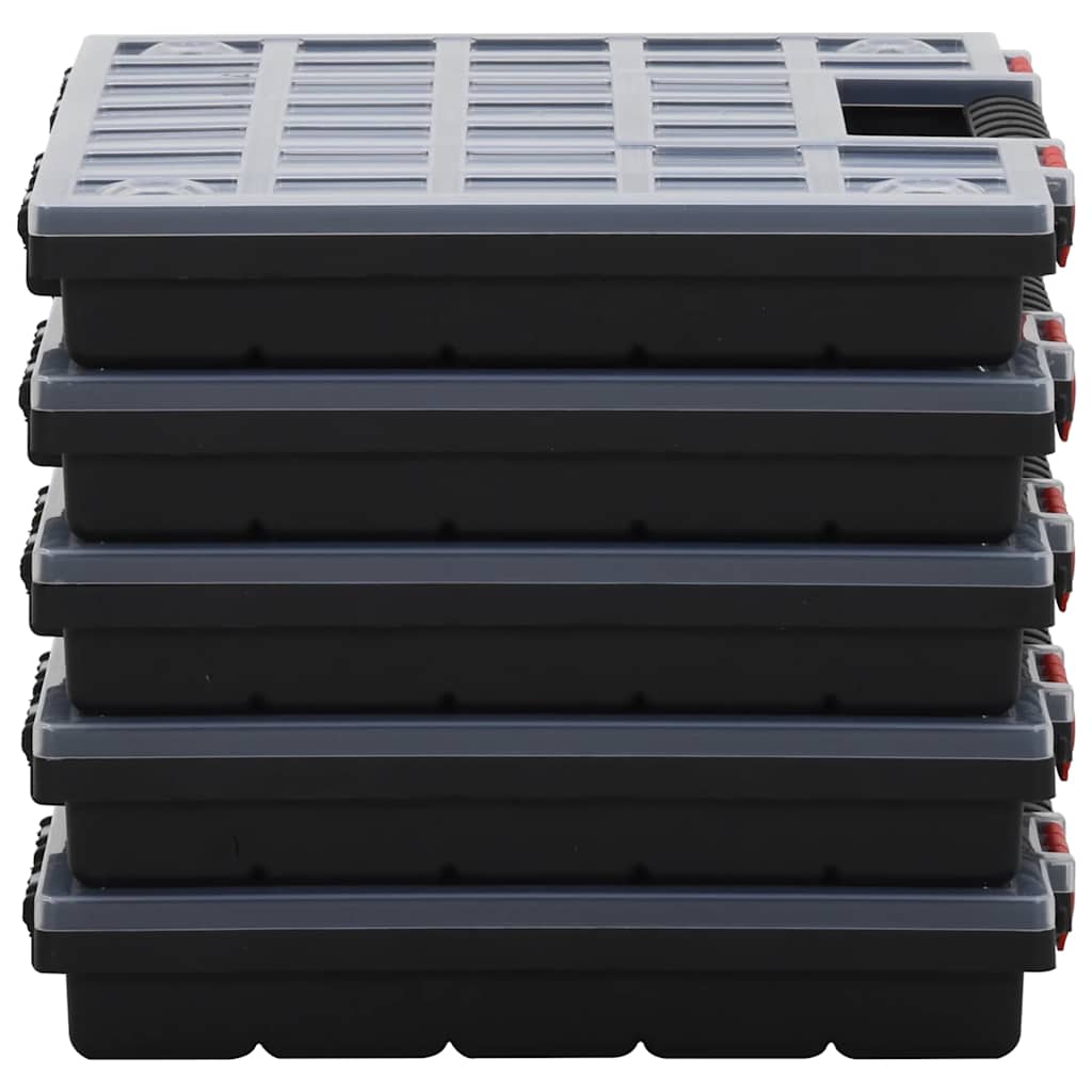Assortment Boxes 5 pcs 40x30x5 cm Polypropylene