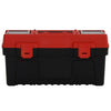 2 Piece Tool Box Set Black and Red Polypropylene