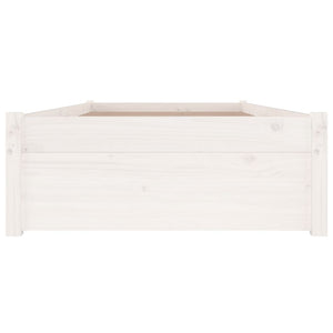 Bed Frame with Drawers White 75x190 cm Small Single