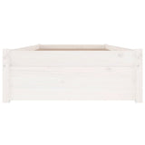 Bed Frame with Drawers White 90x200 cm