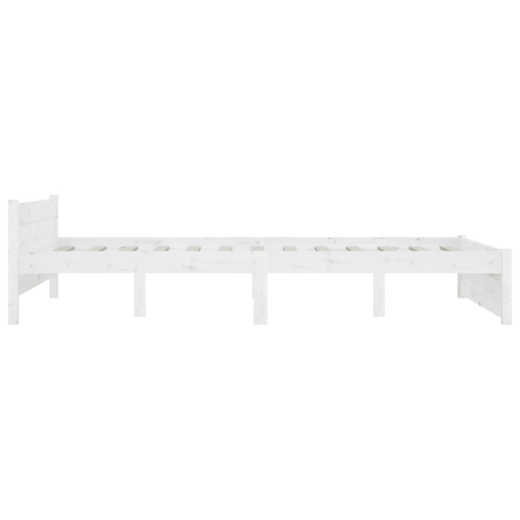 Bed Frame without Mattress with Drawers White 120x200 cm