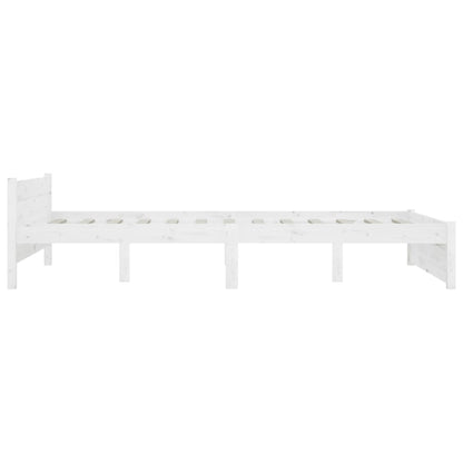 Bed Frame without Mattress with Drawers White 120x200 cm