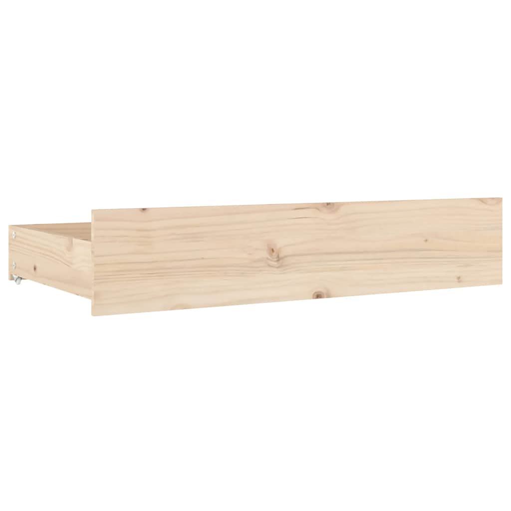 3103559 vidaXL Bed Frame without Mattress with Drawers 140x200 cm (815044+814999)