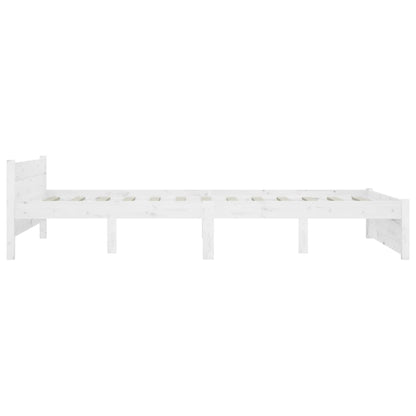 Bed Frame without Mattress with Drawers White 160x200 cm