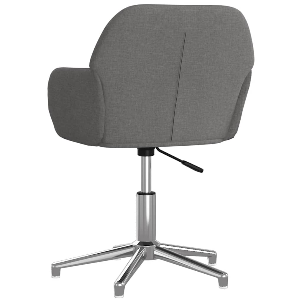 Swivel Dining Chairs 2 pcs Light Gray Fabric