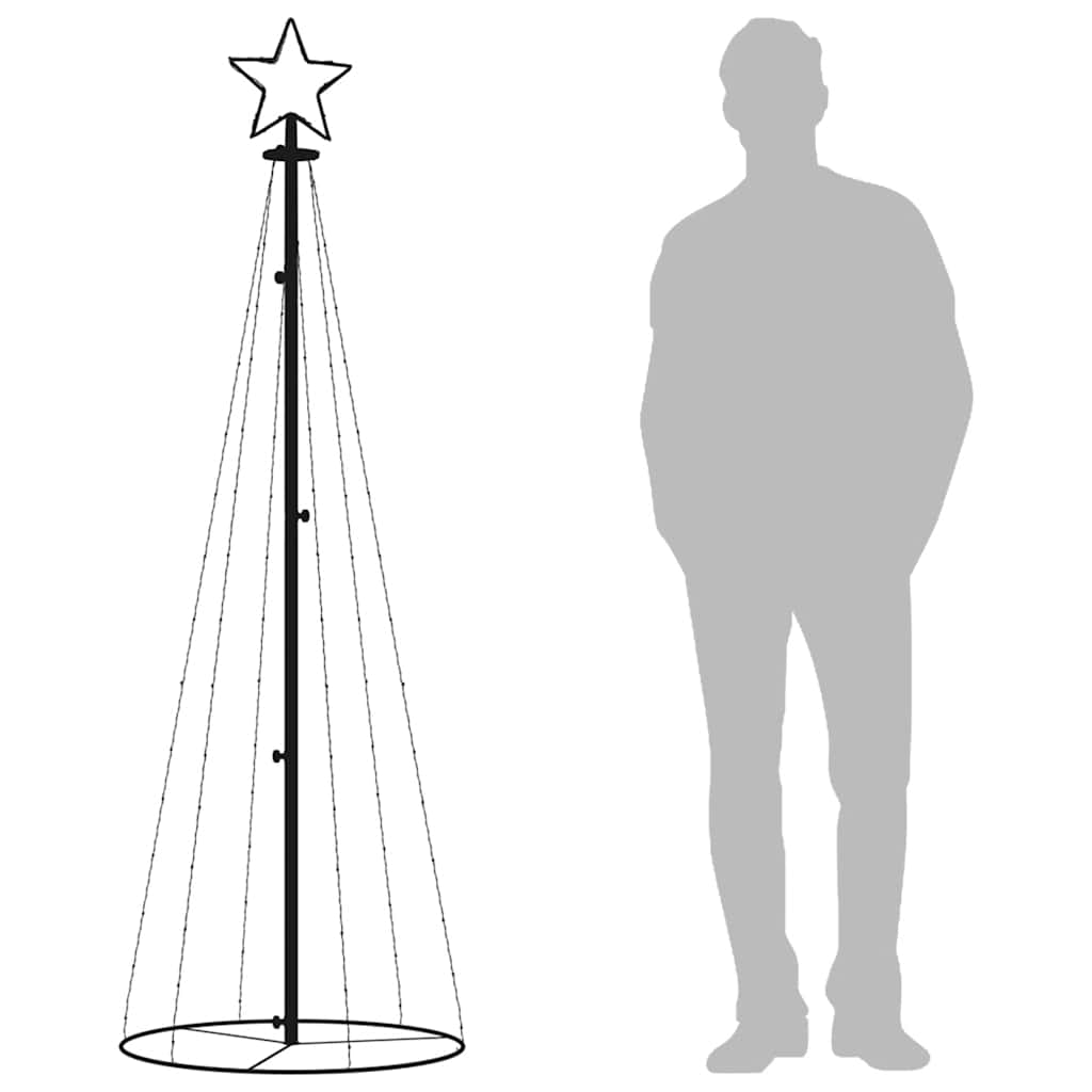 Christmas Cone Tree Warm white Powder-coated steel, copper, PVC