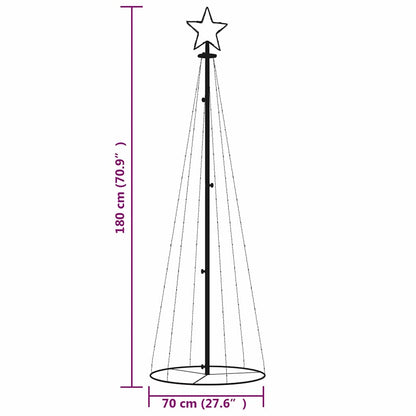 Christmas Cone Tree Warm white Powder-coated steel, copper, PVC
