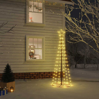 Christmas Cone Tree Warm white Powder-coated steel, copper, PVC