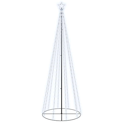 Christmas Cone Tree Cool White Powder-coated steel 9.8 Feet