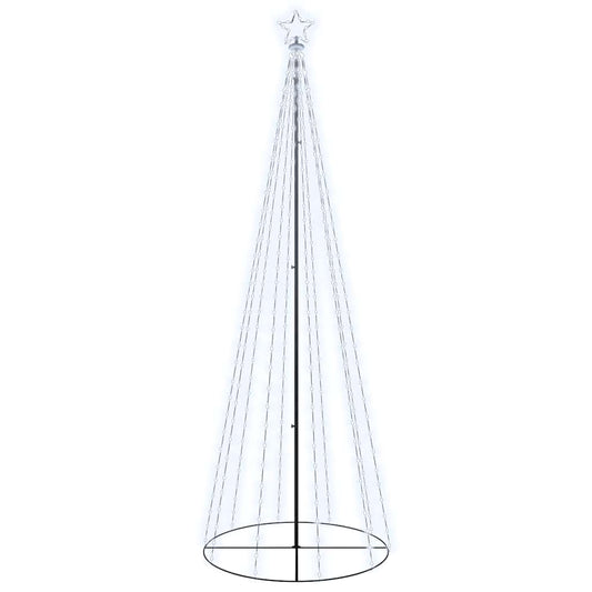 Christmas Cone Tree Cool White Powder-coated steel 9.8 Feet