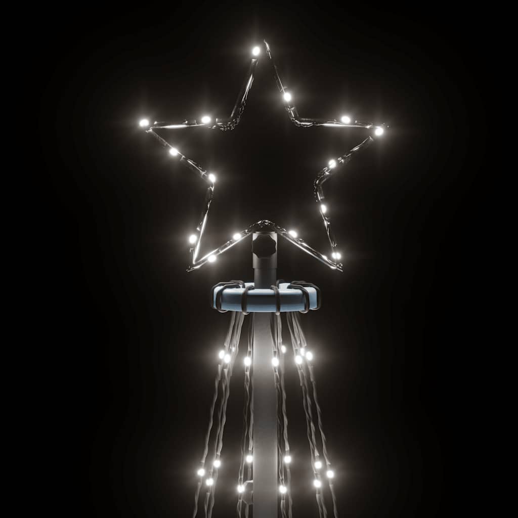 Christmas Cone Tree Cool White Powder-coated steel 9.8 Feet