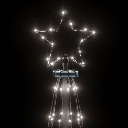 Christmas Cone Tree Cool White Powder-coated steel 9.8 Feet