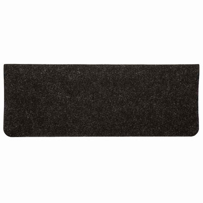 343477 vidaXL Stair Mats Self-adhesive 15 pcs 65x24,5x3,5 cm Anthracite
