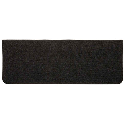 343478 vidaXL Stair Mats Self-adhesive 15 pcs 65x24,5x3,5 cm Black