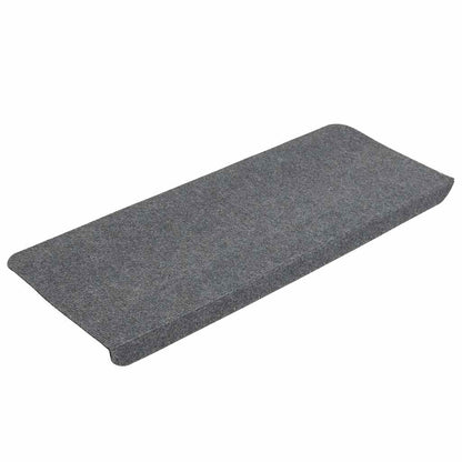Stair Mats Self-adhesive 15 pcs 65x24,5x3,5 cm Grey