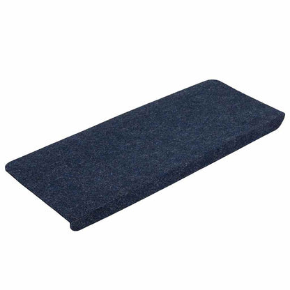 343481 vidaXL Stair Mats Self-adhesive 15 pcs 65x24,5x3,5 cm Blue