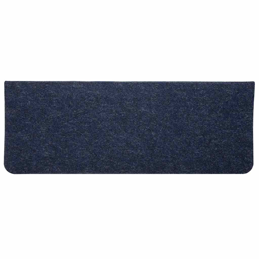 343481 vidaXL Stair Mats Self-adhesive 15 pcs 65x24,5x3,5 cm Blue
