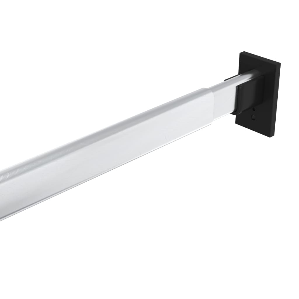 Telescopic Wardrobe Rails 2 pcs Silver 58-100 cm