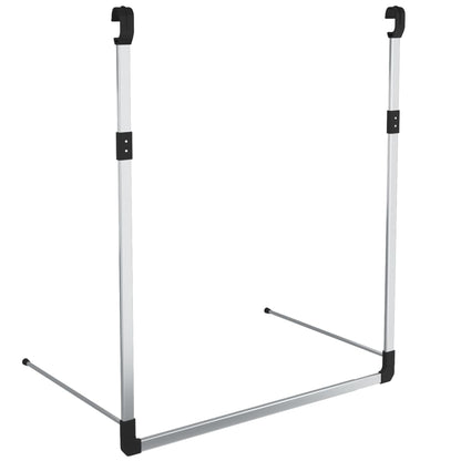 Telescopic Wardrobe Hanging Rail Silver