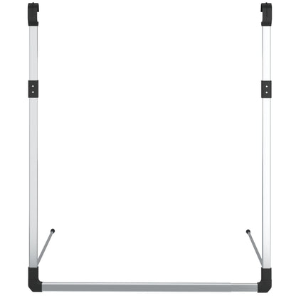 Telescopic Wardrobe Hanging Rail Silver