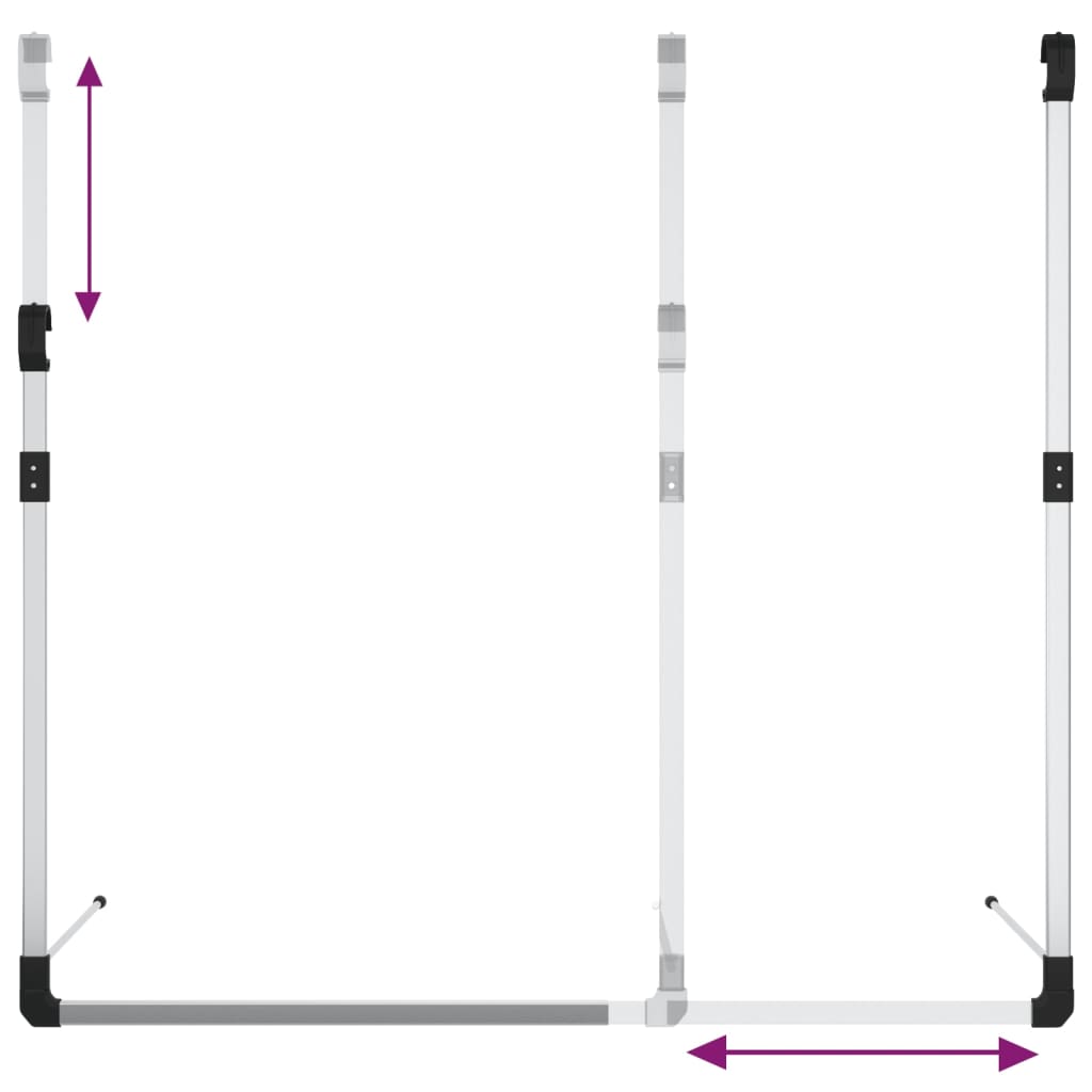 Telescopic Wardrobe Hanging Rail Silver