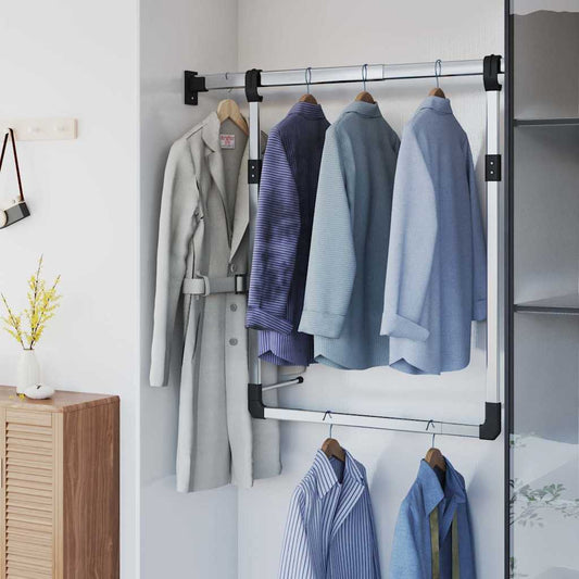 Wardrobe Hanging Rail | Silver