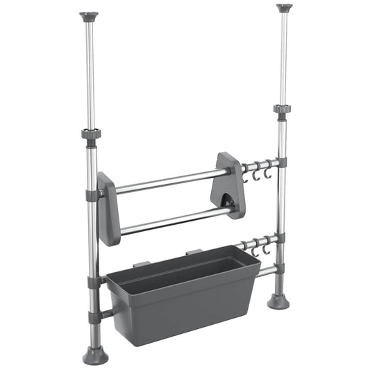 Kitchen Organiser | Silver | Aluminium, PP, Polyethylene, Polystyrene