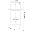 Cleaning Trolley with Storage Basket Aluminium