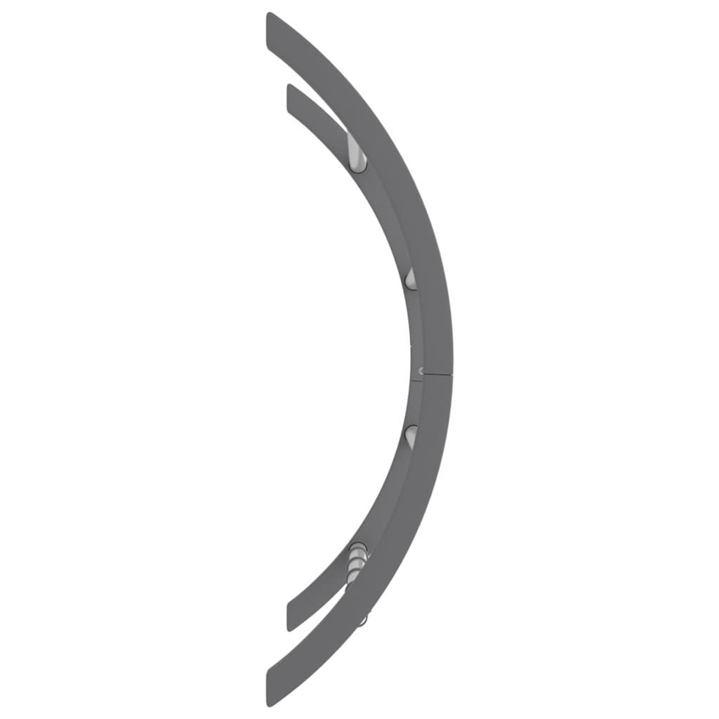 Towel Rack with Hooks Silver 56x16x72 cm Aluminium