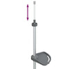 4-Tier Telescopic Shower Corner Shelf Silver Aluminum