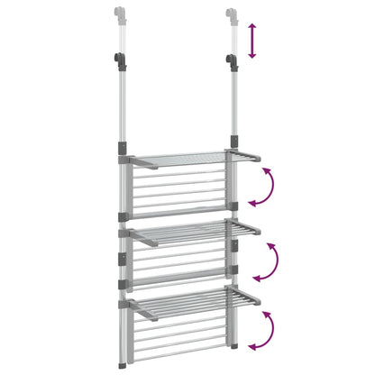 3-Tier Hanging Laundry Drying Rack Aluminium