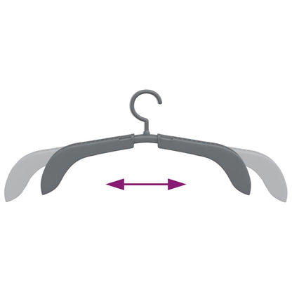 Extendable Clothes Hangers 5 pcs Grey