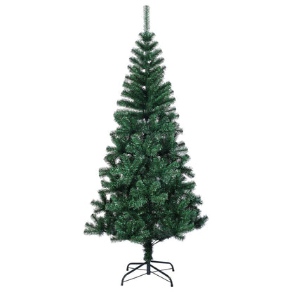 Artificial Christmas Tree with Iridescent Tips Green 240 cm PVC