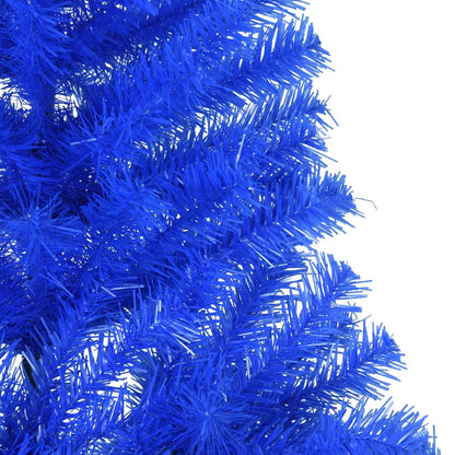 Artificial Half Christmas Tree with Stand Blue 240 cm PVC