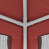 Party Tent with 4 Mesh Sidewalls Red 2.5x2.5 m HDPE
