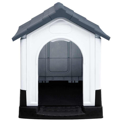 152228 vidaXL Dog House Grey 57x68x66 cm Polypropylene